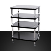 捷盛影音柜功放机柜木质功放机架子移动三四双层影院器材音响机架