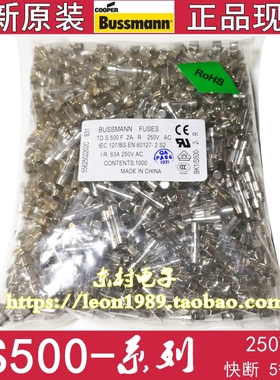 BUSSMANN保险丝GDB S500-500mA-1-2-3.15-4-5-6.3-8-10A 250V
