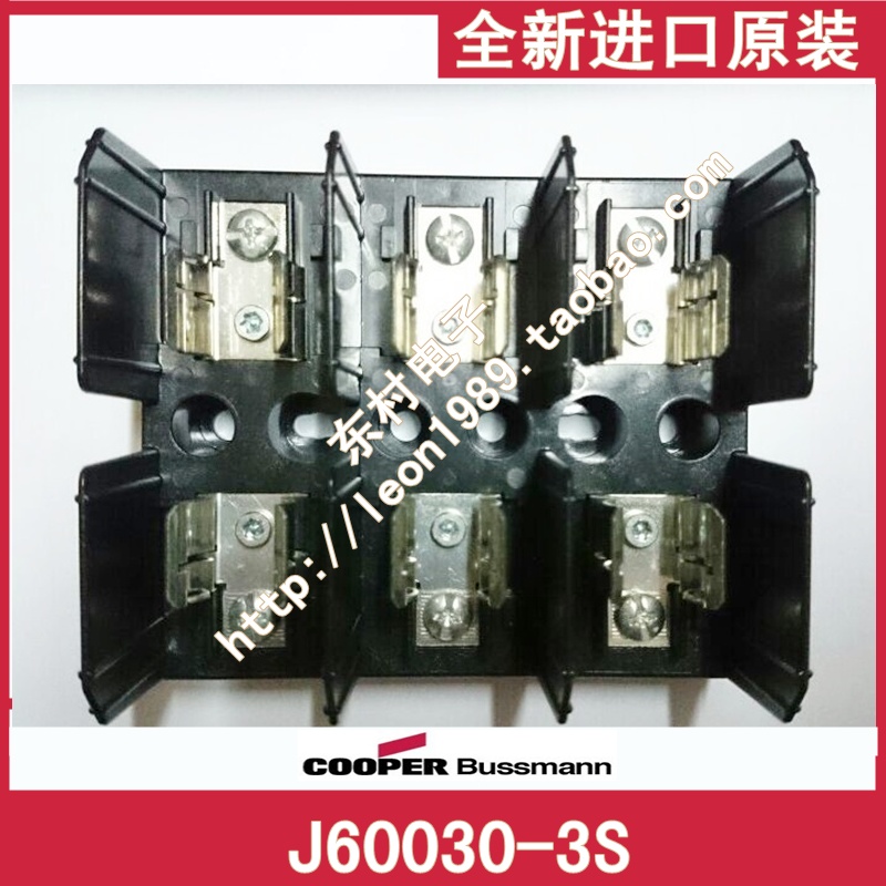 美国BUSSMANN保险丝座J60030-3CR JM60030-3COR-3S 30A 600V