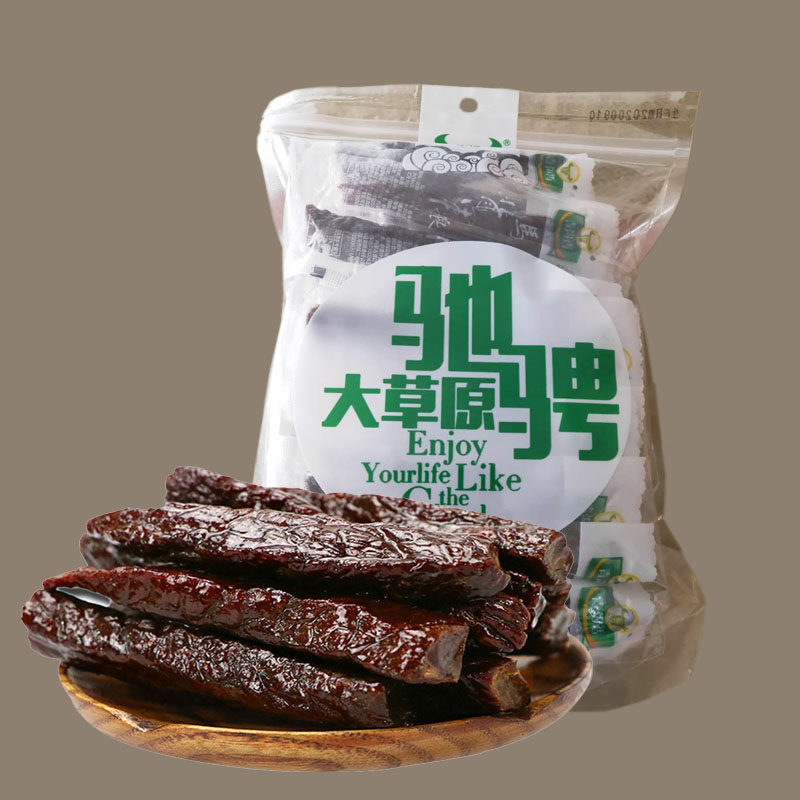 内蒙古风干牛肉干500g包装香辣味孜然味原味手撕牛肉特产零食小吃
