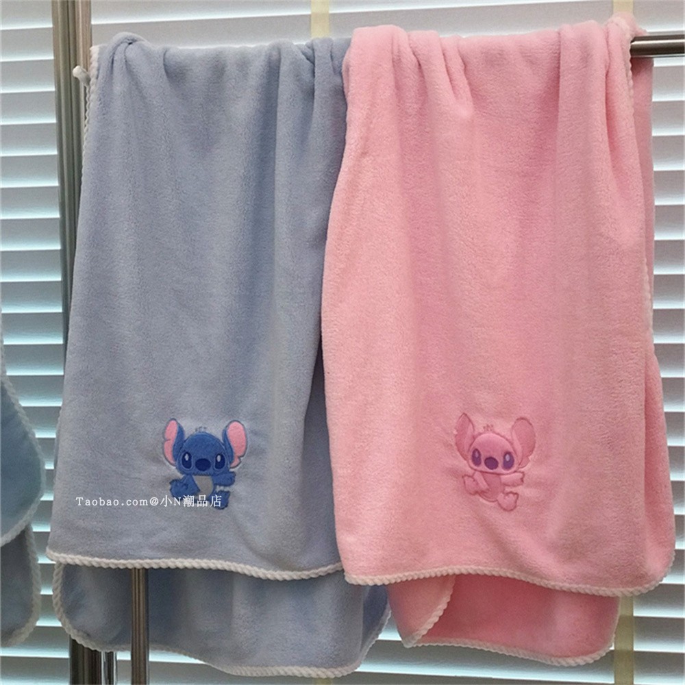 可爱史迪仔毛巾浴巾套装洗漱面巾