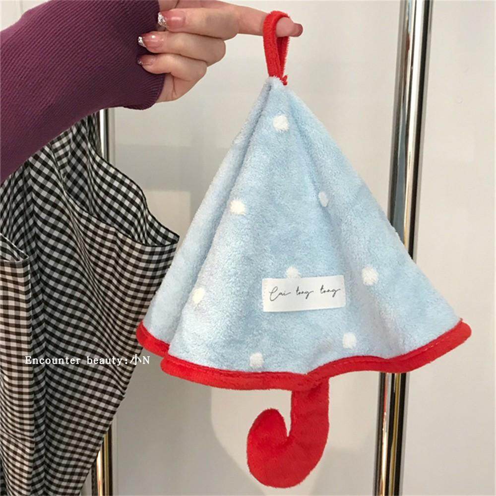 雨伞简约擦手巾挂式可爱卡通吸水速干小方巾不掉毛加厚珊瑚绒手帕,家庭/个人清洁工具,厨房擦手巾,淘宝优惠券,粉丝福利购,淘宝优惠卷