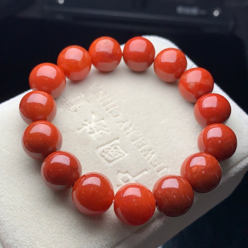 天然缅甸老坑翡翠冰种红翡暗红色圆珠子手串手链珠串项链玉石配饰,珠宝/钻石/翡翠,手链/手串,淘宝优惠券,粉丝福利购,淘宝优惠卷