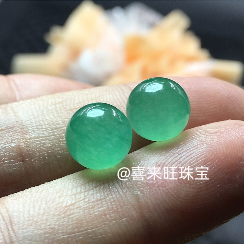 天然缅甸老坑翡翠冰种满阳绿冰绿圆珠子手串手链单颗散珠玉石配饰,珠宝/钻石/翡翠,手链/手串,淘宝优惠券,粉丝福利购,淘宝优惠卷