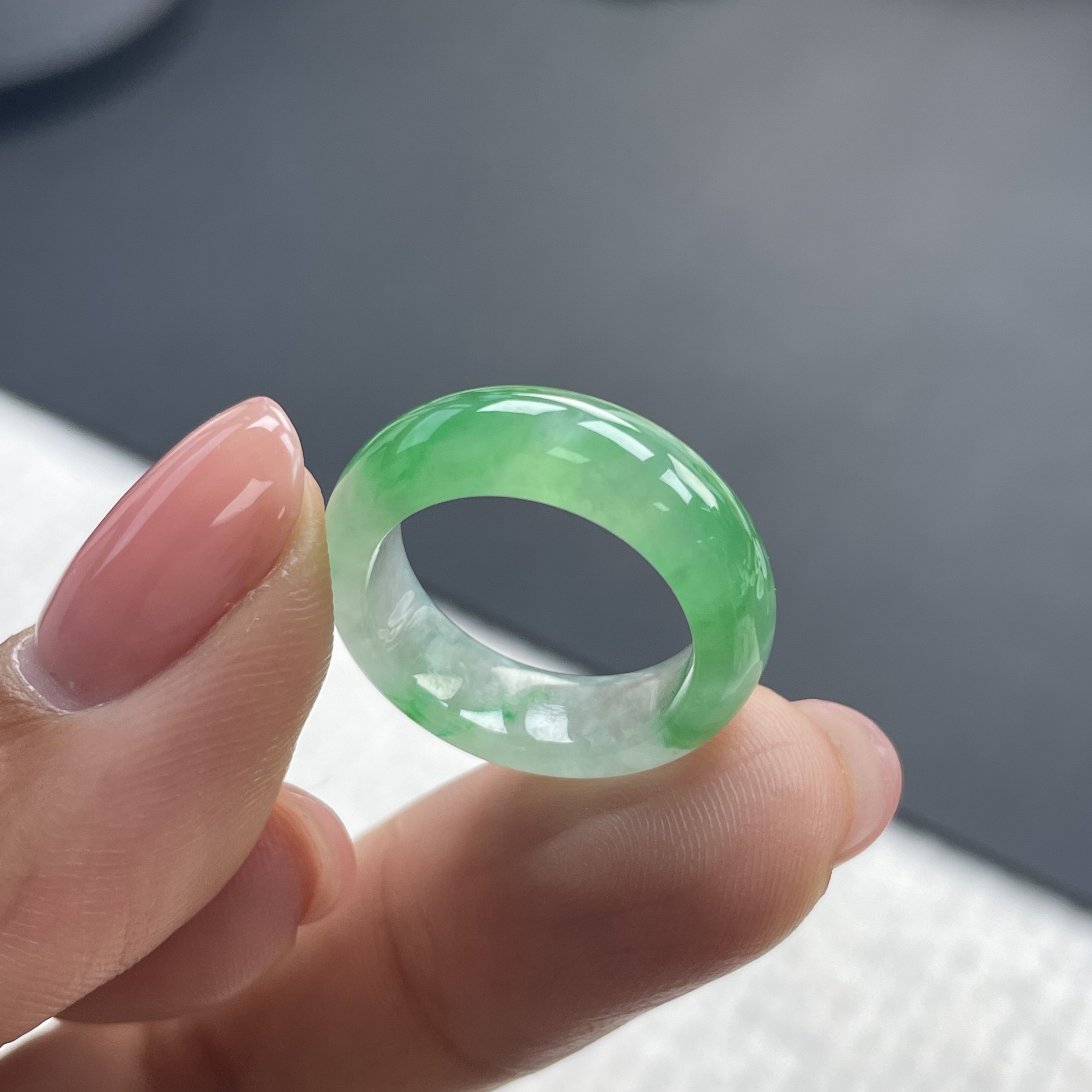 天然缅甸老坑翡翠冰种冰飘绿阳绿色玉石戒指指环戒圈扳指玉石配饰,珠宝/钻石/翡翠,戒指/指环,淘宝优惠券,粉丝福利购,淘宝优惠卷