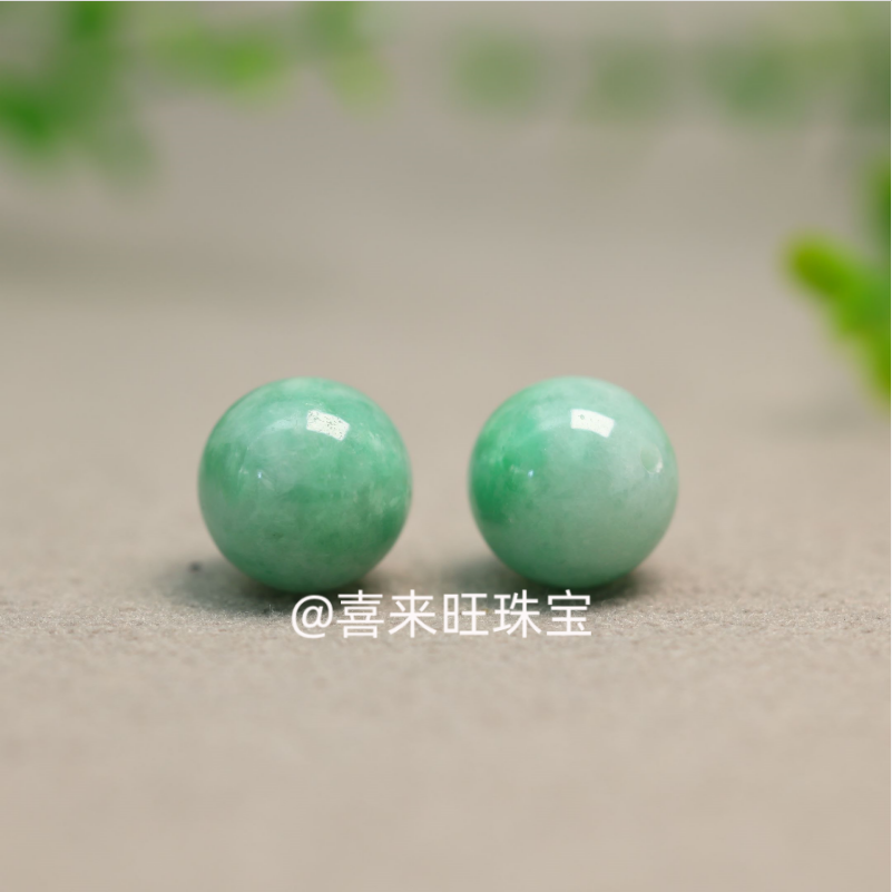 天然缅甸老坑翡翠冰种飘绿翠绿色圆珠子手串手链单颗散珠玉石配饰,珠宝/钻石/翡翠,手链/手串,淘宝优惠券,粉丝福利购,淘宝优惠卷