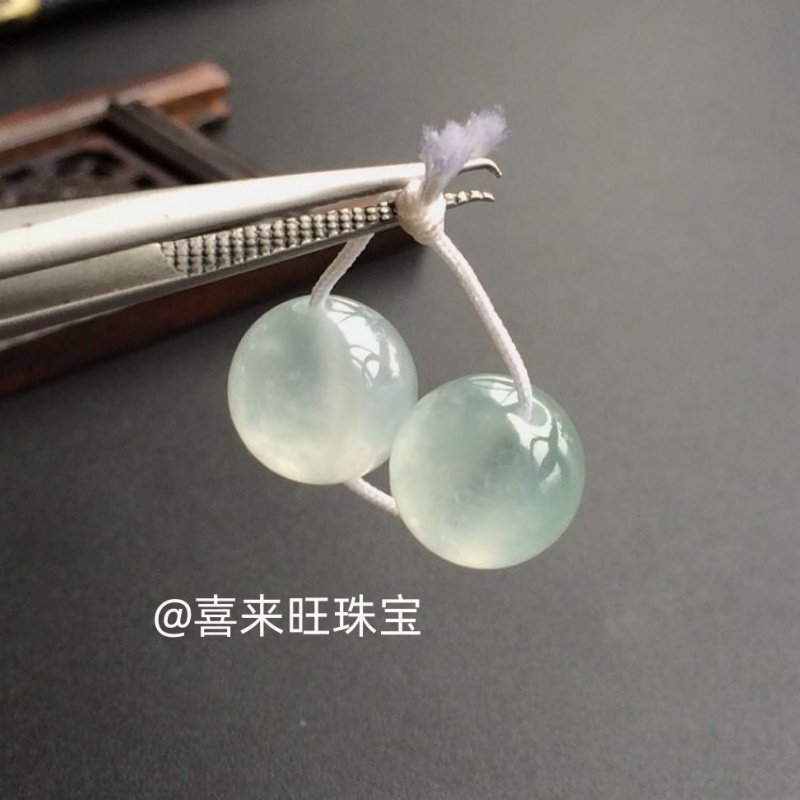 天然缅甸老坑翡翠冰种白冰高冰种圆珠子手串手链单颗散珠玉石配饰,珠宝/钻石/翡翠,手链/手串,淘宝优惠券,粉丝福利购,淘宝优惠卷