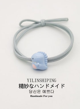 韩式儿童小恐龙发圈卡通小女橡皮筋扎头发不伤发头绳发饰头饰发绳