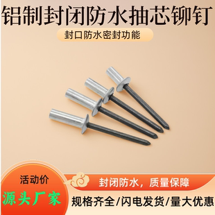 五金精品GB12615标准 防水密封抽芯圆头铝拉钉M3 包邮 封闭式
