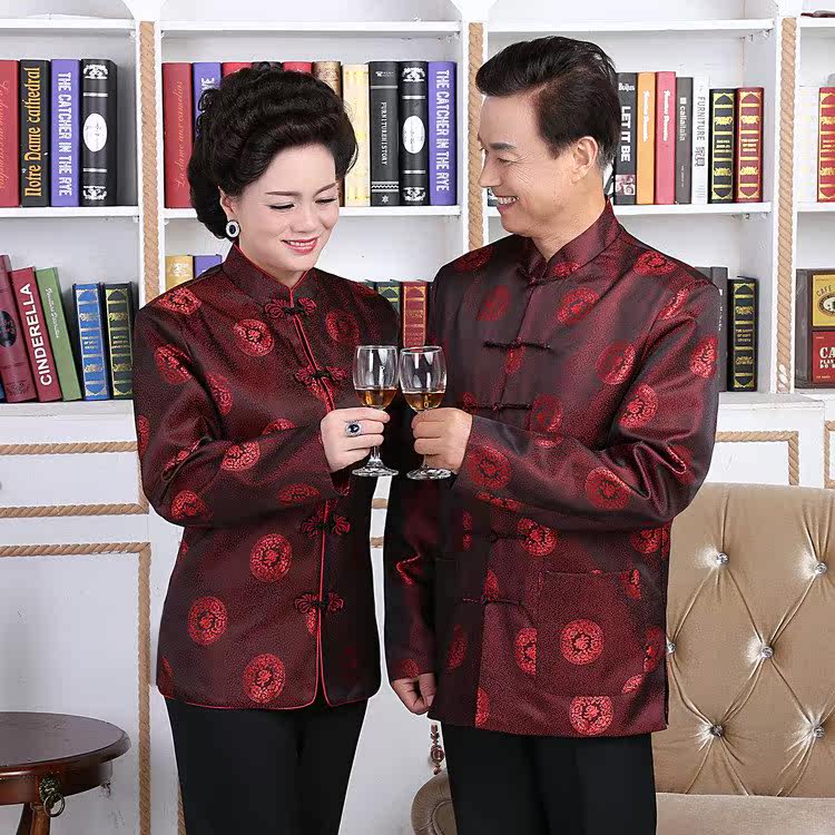 supply Middle and old age Tang costume cotton-padded jacket MJ0009 Couples dress The wedding service life costumein the Children/Baby/Family fitted , Other  category - from Buy2taobao.com to provide professional Taobao agent buy service