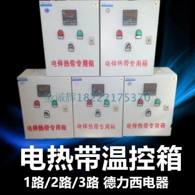 电热带温控箱电伴热带温控器 加热管温控制箱 1路2路温控制箱