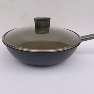 爱仕达0涂层健康纯钛 不容易粘锅少油烟物理不粘CT32Z6Q轻量炒锅