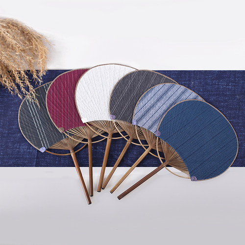 团扇古风团扇结婚新娘布面圆形