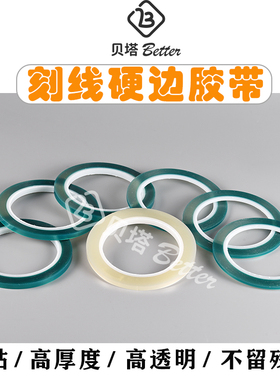 贝塔 硬边刻线胶带 绿色 透明 GK模型 手办细节改造推刀高达工具