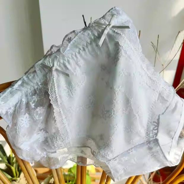 外贸浅紫色蕾丝女三角裤少女可爱蝴蝶结生理内裤,女士内衣/男士内衣/家居服,女三角裤,淘宝优惠券,粉丝福利购,淘宝优惠卷