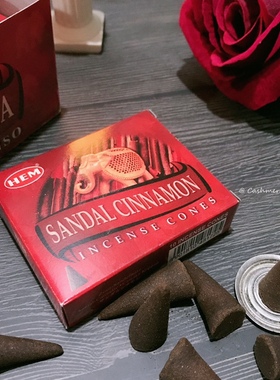 [肉桂檀香]HEM印度进口塔香sandal cinnamon Incense cones净化