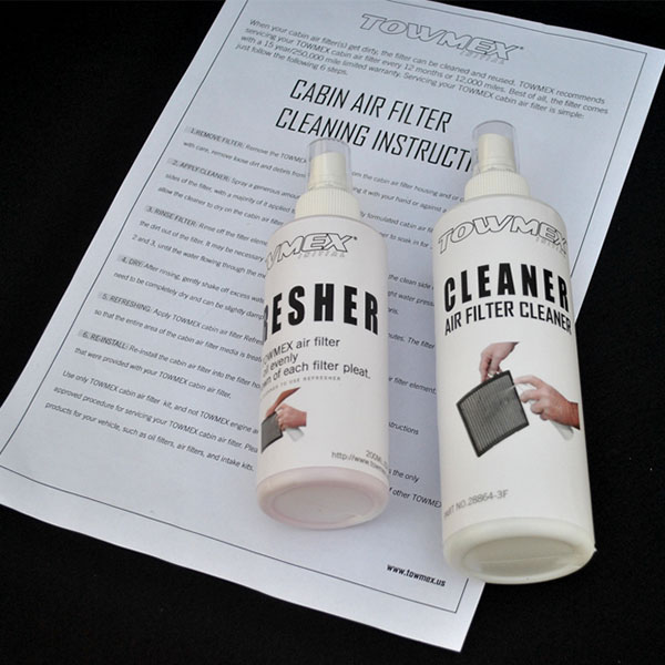 原装美国TOWMEX进气套装冬菇头清洗液KN养护剂保养套件空滤清洁