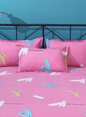 加厚全棉粗布枕套【一对装】成人枕头套纯棉学生枕头套单人枕用