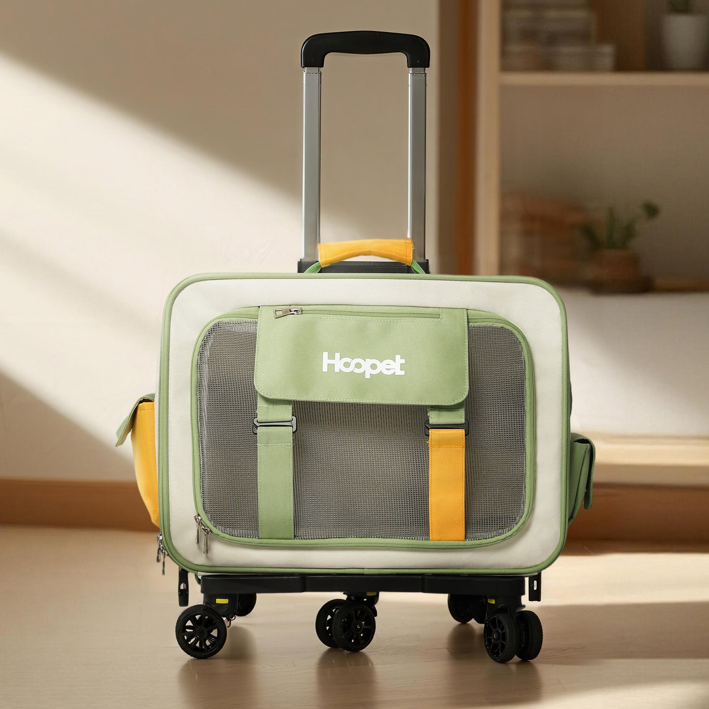 猫包外出拉杆箱配加绒内胆毛毯