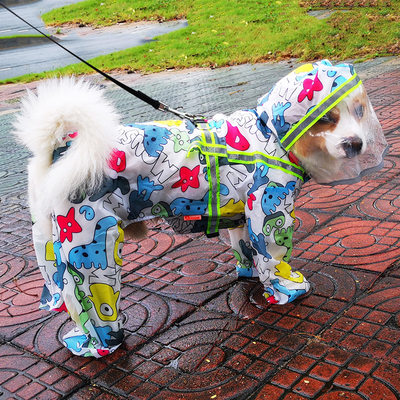 狗狗雨衣泰迪防水全包中型犬