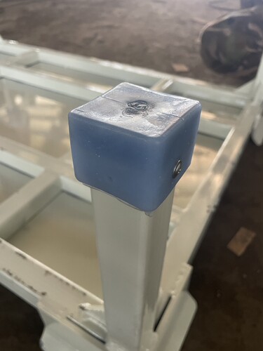 3030聚氨酯脚套PU减震顶盖脚帽方管立柱静音管套胶套底座