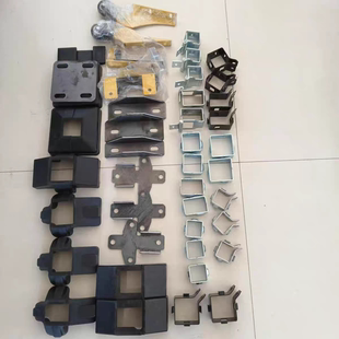 机器设备安全防护栏无缝隔离网配件抱箍拉卡扣挂卡合页方管圈卡