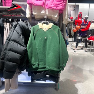 Nike耐克女装2026春款加绒保暖休闲POLO翻领卫衣套头衫IF0257-323