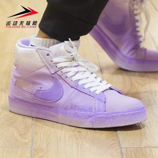 Nike耐克男女鞋2022秋季款BLAZER高帮休闲运动SB滑板鞋DR9087-555