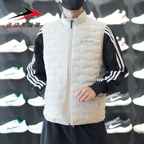 阿迪达斯外套男2023冬新款马甲