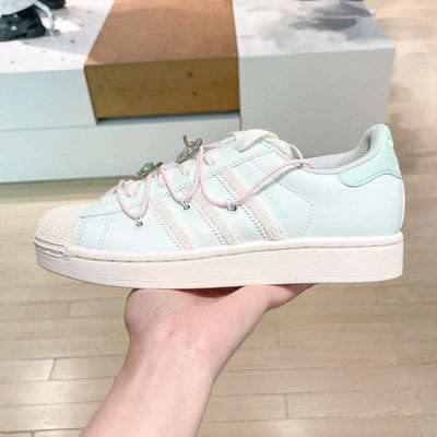 ADIDAS阿迪达斯三叶草女鞋2025夏经典贝壳头耐磨运动鞋板鞋JR1333