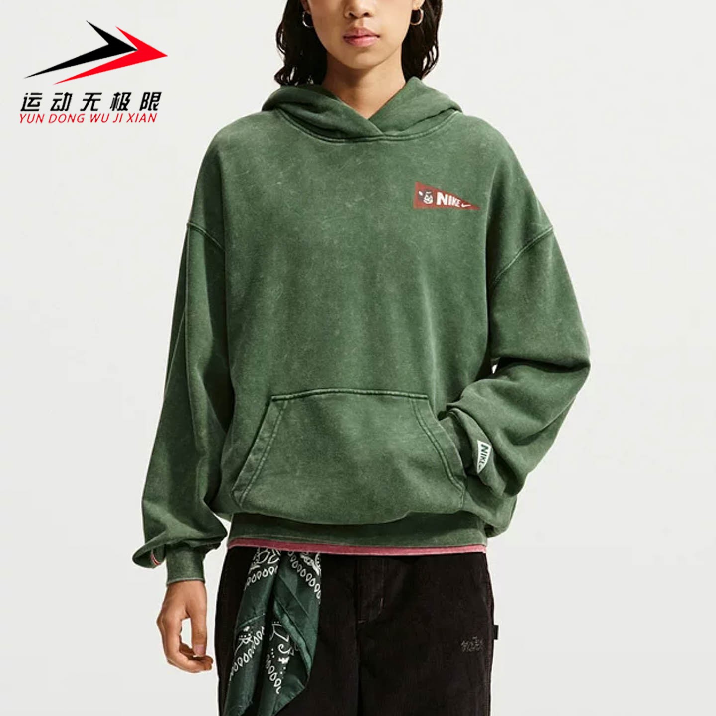 Nike耐克女装2026冬季新款休闲舒适保暖运动卫衣套头衫IZ5517-323