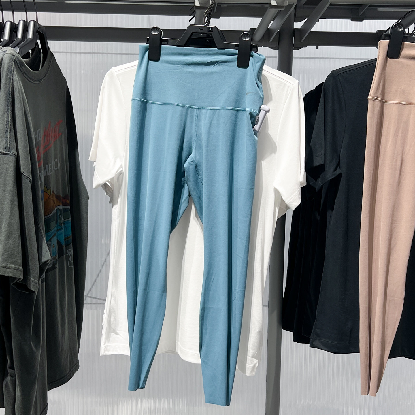 NIKE耐克女裤2025夏新款瑜伽训练跑步速干紧身运动长裤DQ6016-006
