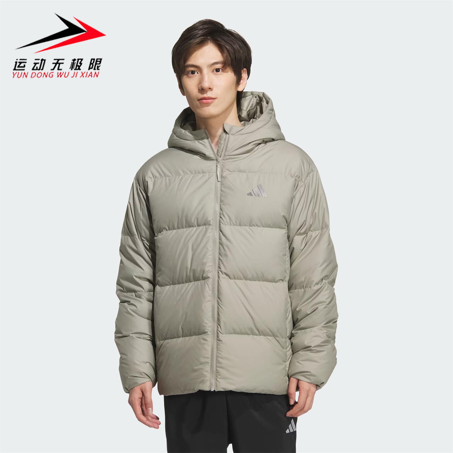 Adidas阿迪达斯男子拒水防风保暖鸭绒运动休闲羽绒服2025冬KC2479