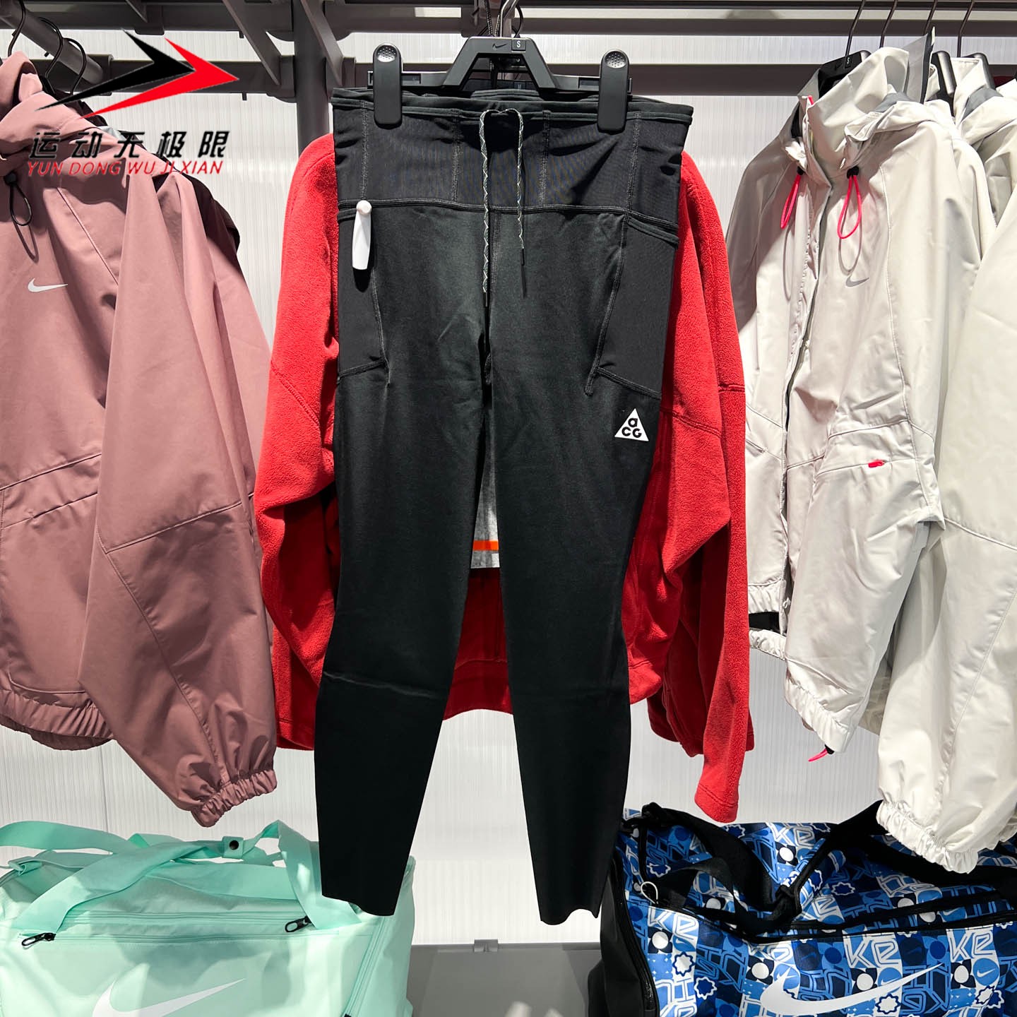 Nike耐克女裤2026春新品速干透气高腰运动弹力紧身长裤IO9646-010