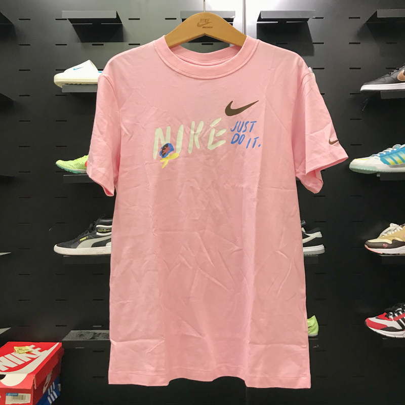 Nike耐克短袖女装2025秋季款印花图案宽松透气圆领T恤 FJ7714-690
