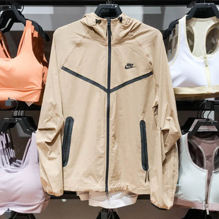 NIKE耐克男装2025春季新款开襟梭织连帽运动夹克冲锋衣HM7152-297