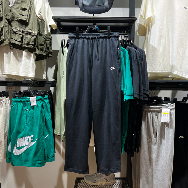 Nike耐克男子2024夏新款经典舒适运动休闲宽松直筒长裤FQ4333-010