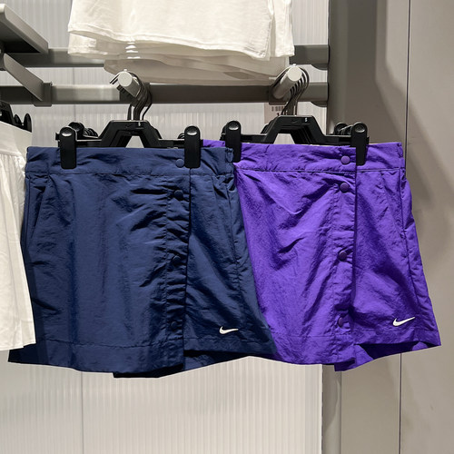 Nike耐克女装2025秋新款运动训练舒适梭织透气短裤HM6980-547-410