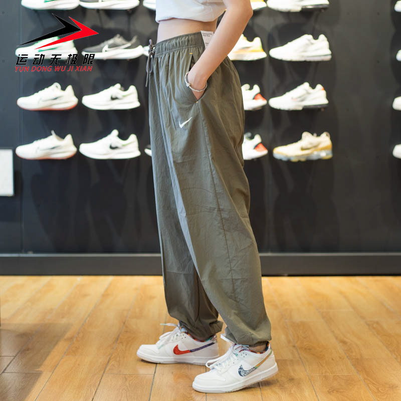 耐克女裤透气收口小脚裤运动长裤
