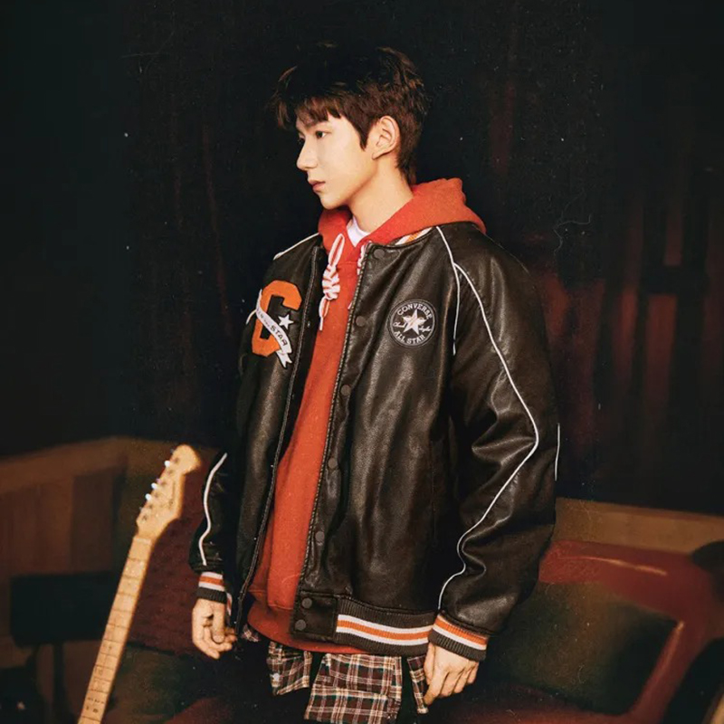 CONVERSE匡威男装2025蛇年款宽松保暖棒球服夹克外套10028110-A02