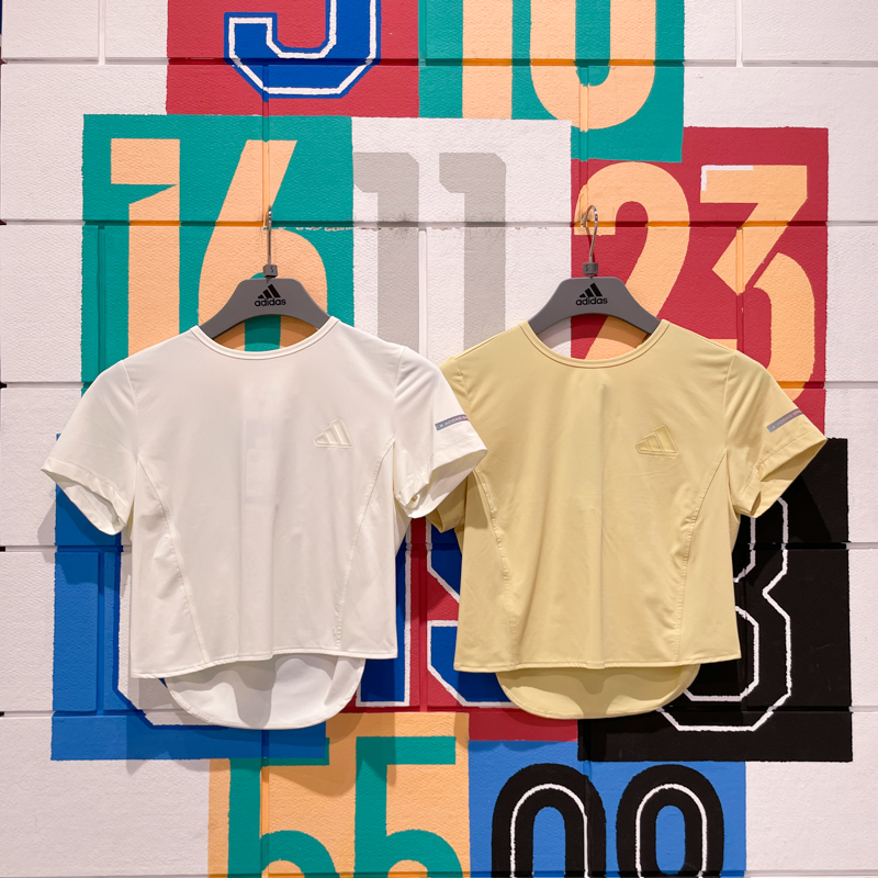 ADIDAS阿迪达斯女子2025夏透气速干运动休闲短袖T恤JN0701 JN0702