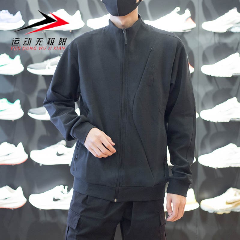 阿迪达斯男立领舒适宽松休闲外套