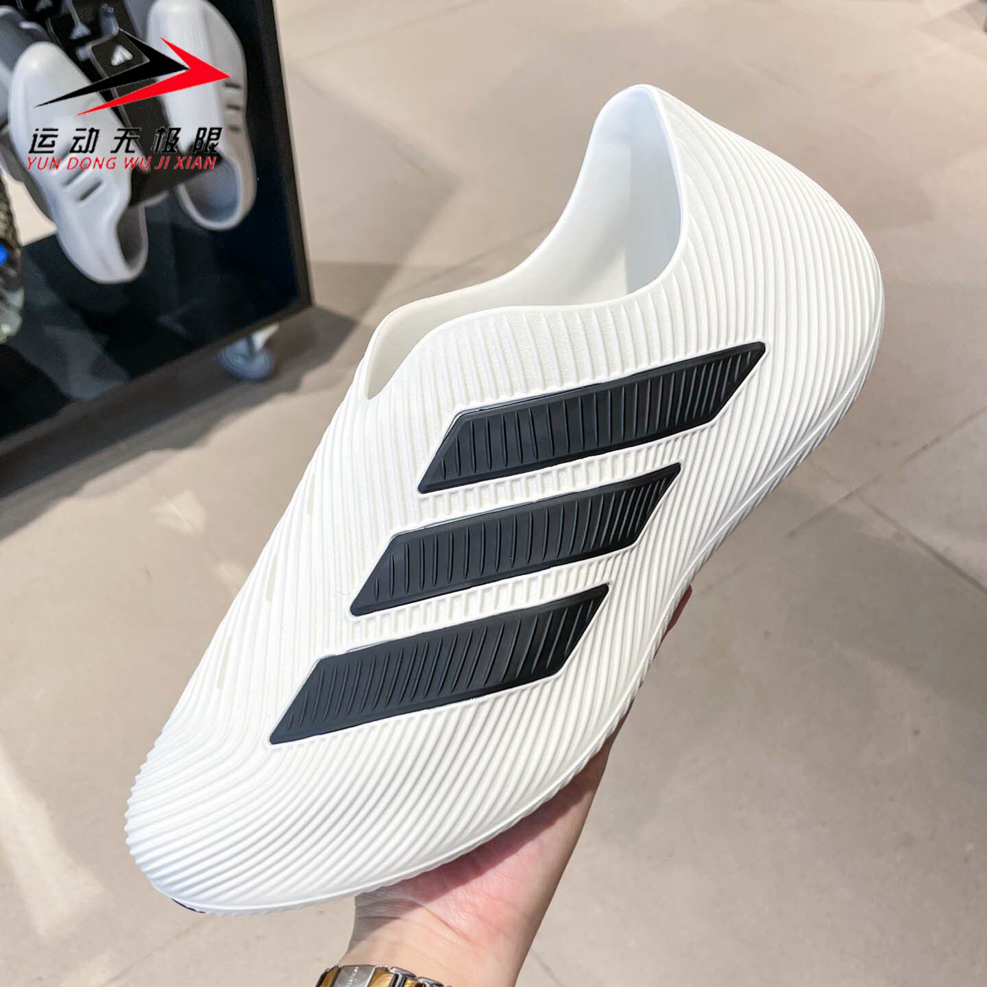 ADIDAS阿迪达斯男女鞋2026夏款一脚蹬运动休闲透气轻便凉鞋JR8820