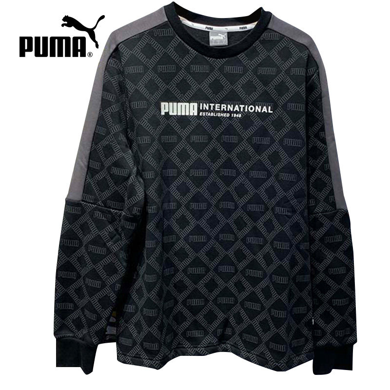 PUMA彪马男装冬季新款时尚潮流印花休闲圆领卫衣套头衫 581796-01
