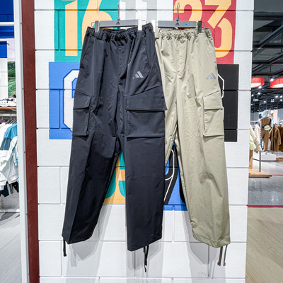 ADIDAS阿迪达斯男裤2024冬季新款拒水防泼工装运动休闲长裤JM9159