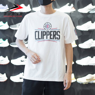 NBA公牛队男子2024春简约百搭印花篮球短袖T恤F3APSU22TE12796LAC