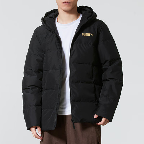 Puma彪马男子2025冬新款保暖简约舒适百搭运动外套夹克 694698-01