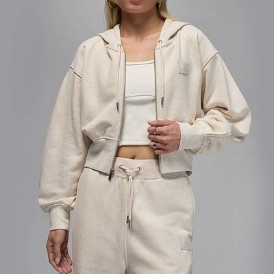 NIKE耐克女装2025秋季新款针织JORDAN运动连帽夹克外套IB9864-104