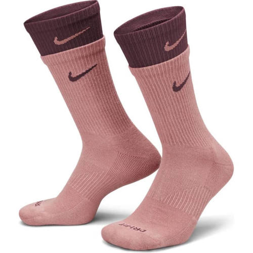 Nike耐克男女袜2024春新款拼接撞色时尚中筒运动休闲袜DD2795-604