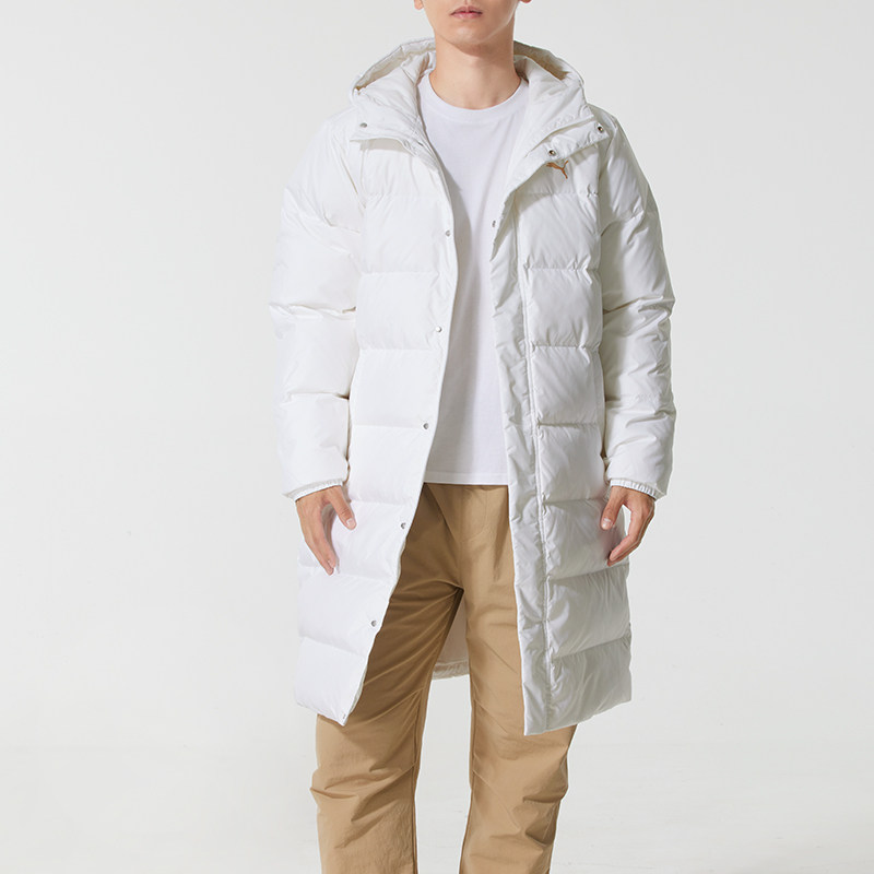 Puma彪马男装2025冬款鸭绒羽绒长款运动休闲连帽外套692851-01-02